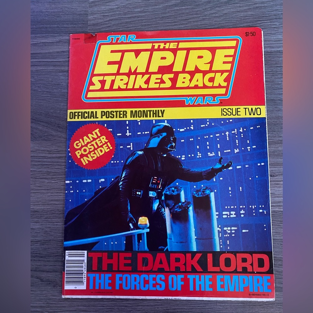Star Wars The Empire Strikes Back Poster - Red, Yellow, Blue, Black